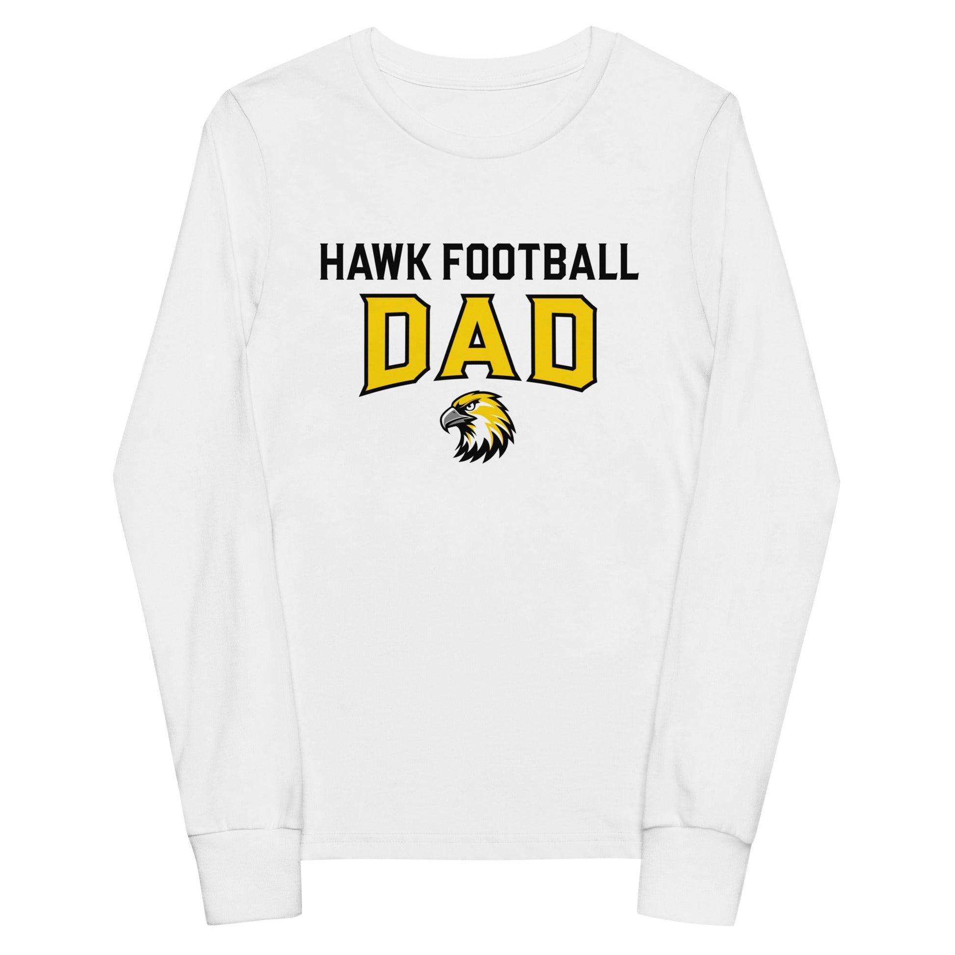 Performance | Youth Long Sleeve T-Shirt | Cardinal Ohara Hawks | Football Dad Logo