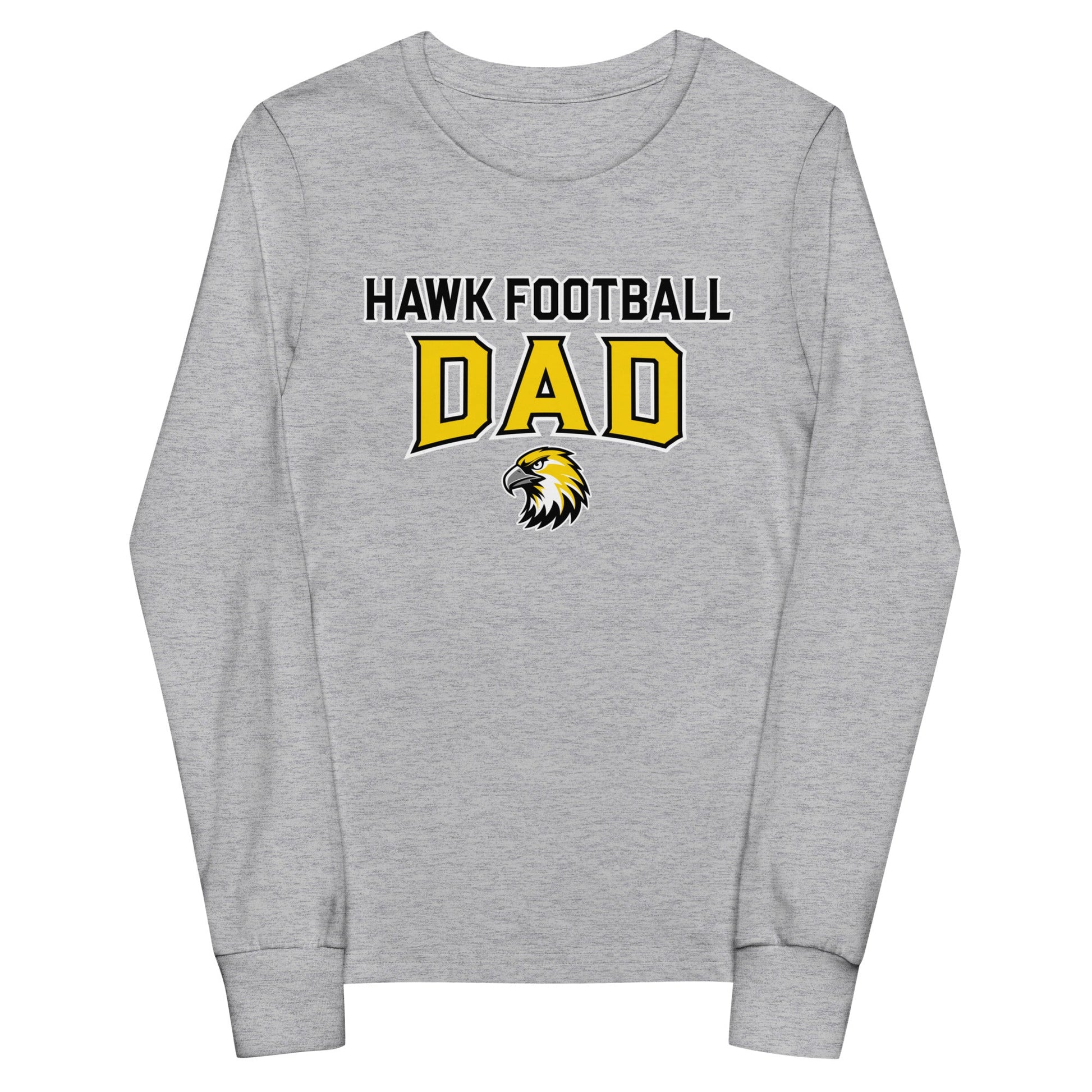 Performance | Youth Long Sleeve T-Shirt | Cardinal Ohara Hawks | Football Dad Logo