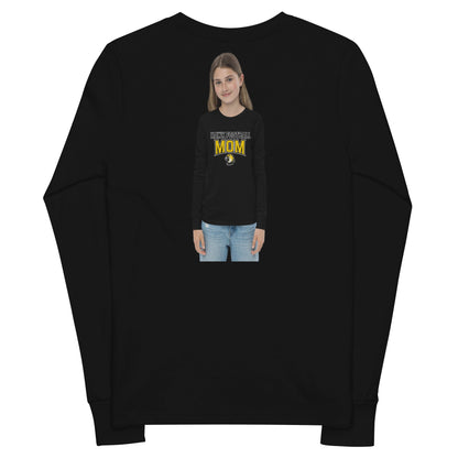 Performance | Youth Long Sleeve T-Shirt | Cardinal Ohara Hawks | Football Mom Logo