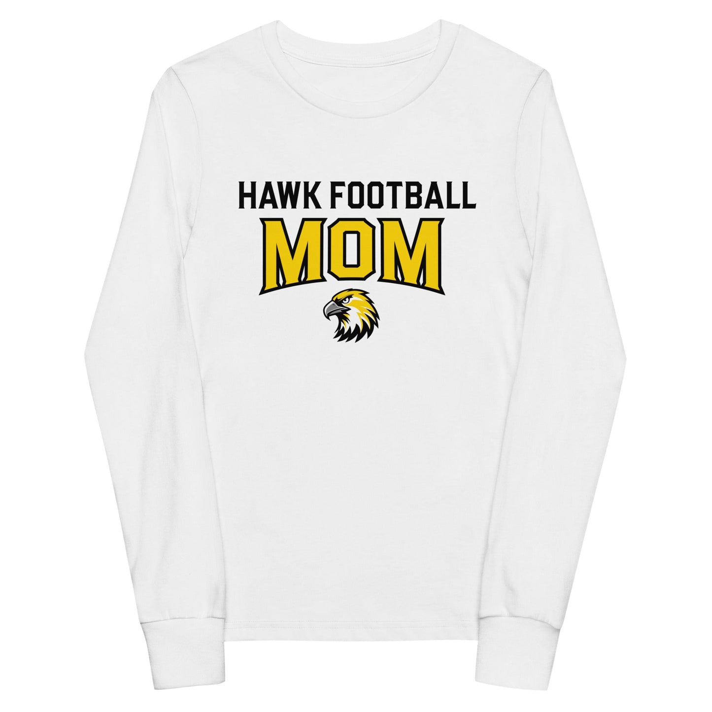 Performance | Youth Long Sleeve T-Shirt | Cardinal Ohara Hawks | Football Mom Logo