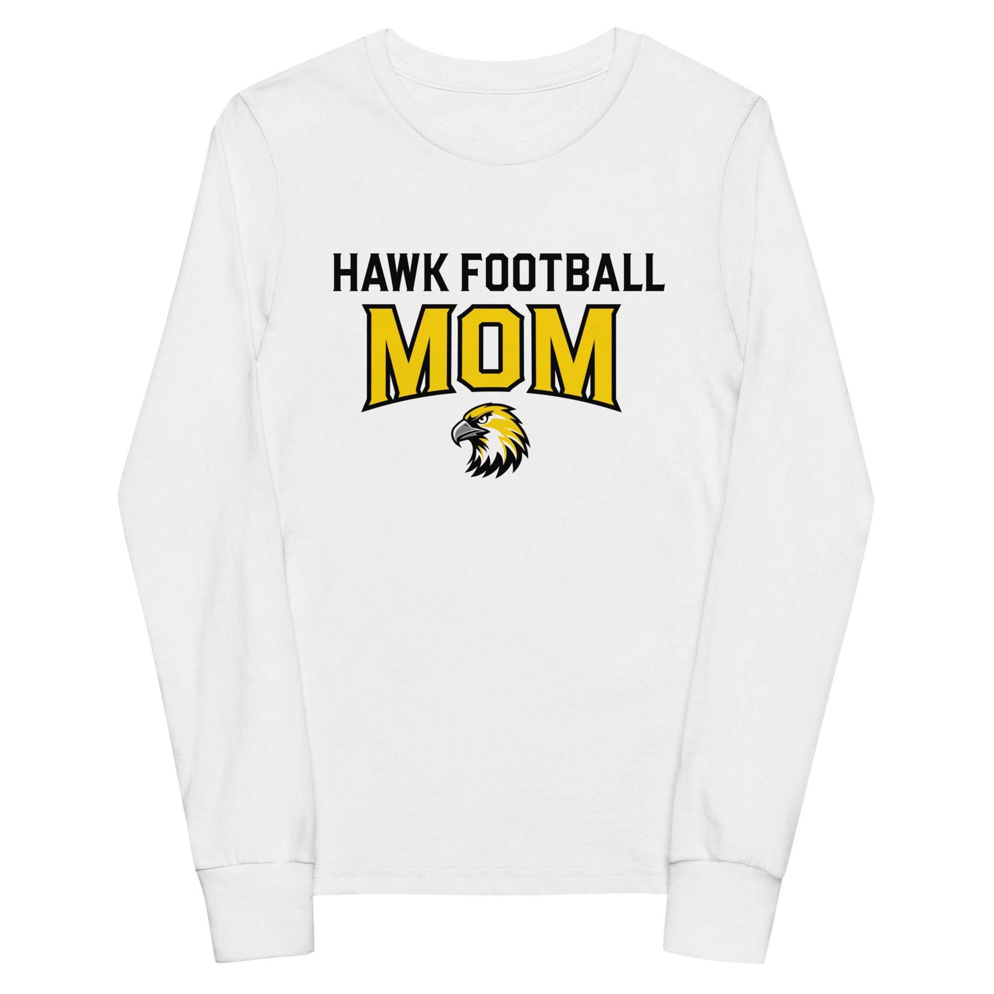 Performance | Youth Long Sleeve T-Shirt | Cardinal Ohara Hawks | Football Mom Logo