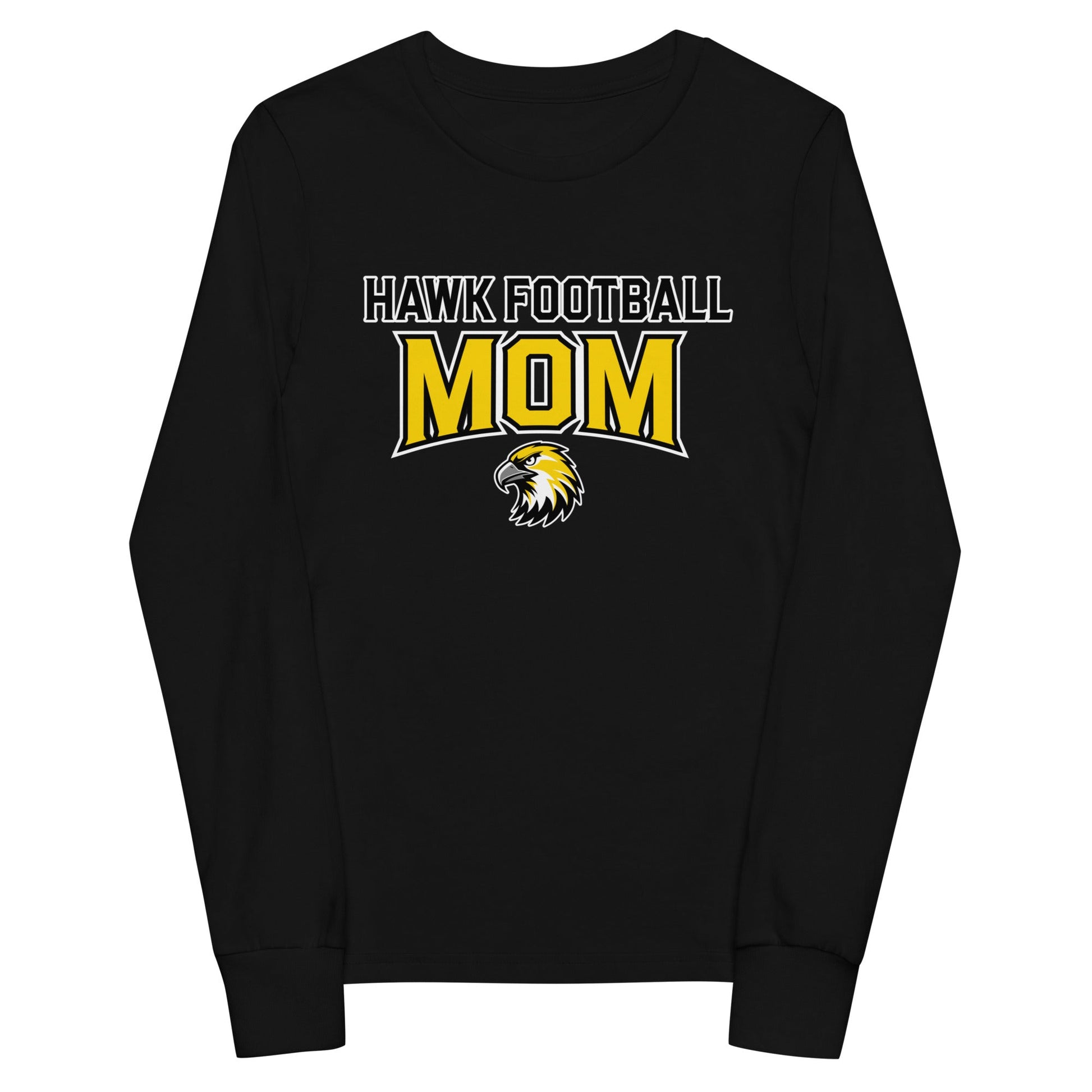 Performance | Youth Long Sleeve T-Shirt | Cardinal Ohara Hawks | Football Mom Logo