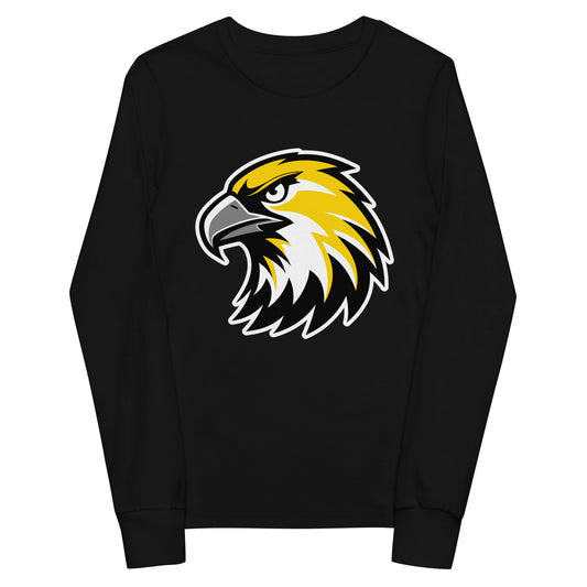 Performance | Youth Long Sleeve T-Shirt | Cardinal Ohara Hawks | Gaze Icon Logo