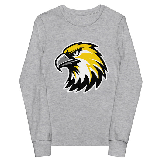 Performance | Youth Long Sleeve T-Shirt | Cardinal Ohara Hawks | Gaze Icon Logo