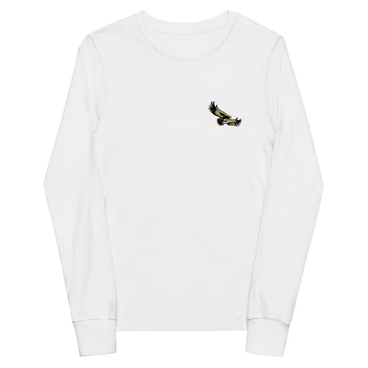 Performance | Youth Long Sleeve T-Shirt | Cardinal Ohara Hawks | Glide Logo