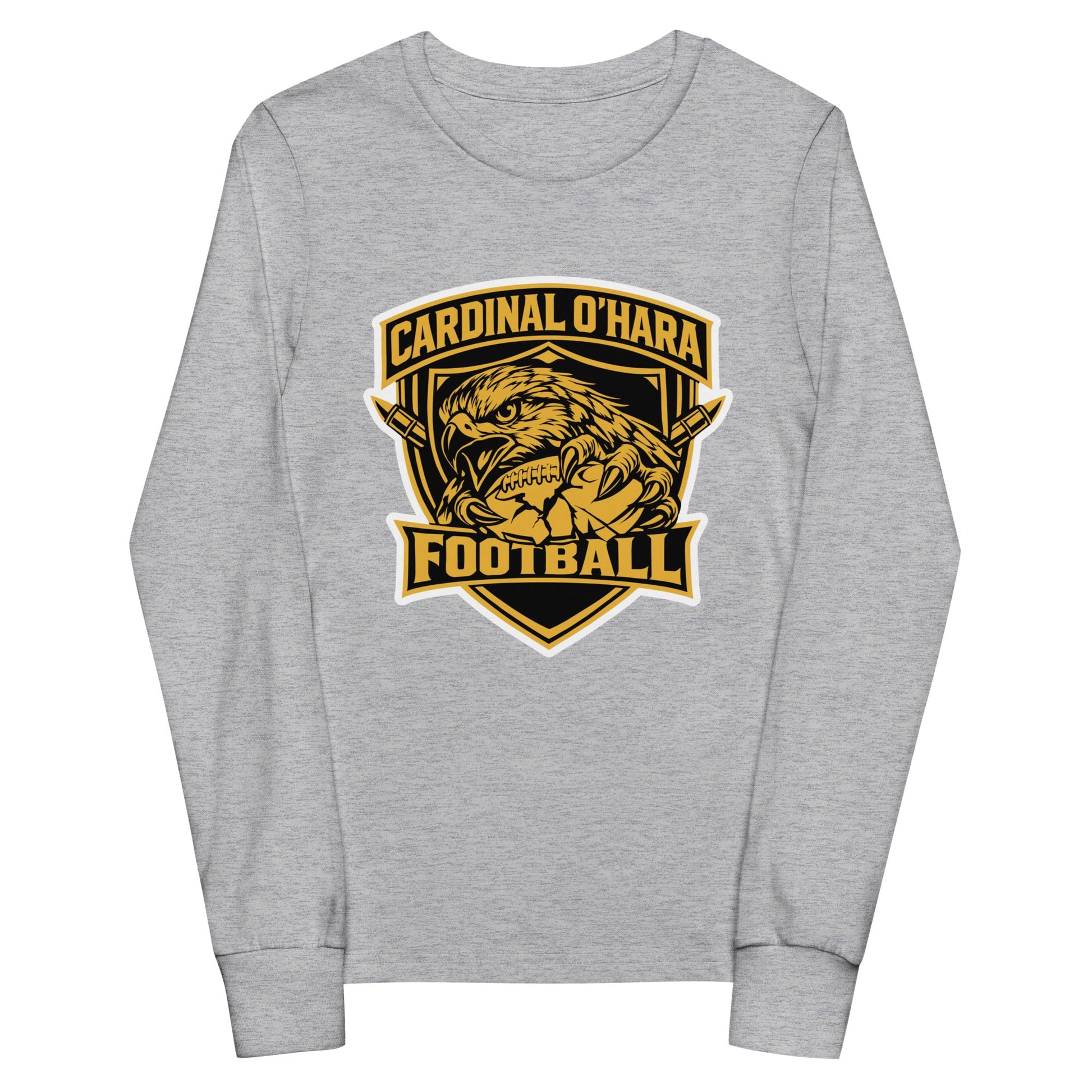 Performance | Youth Long Sleeve T-Shirt | Cardinal Ohara Hawks | Shield Logo