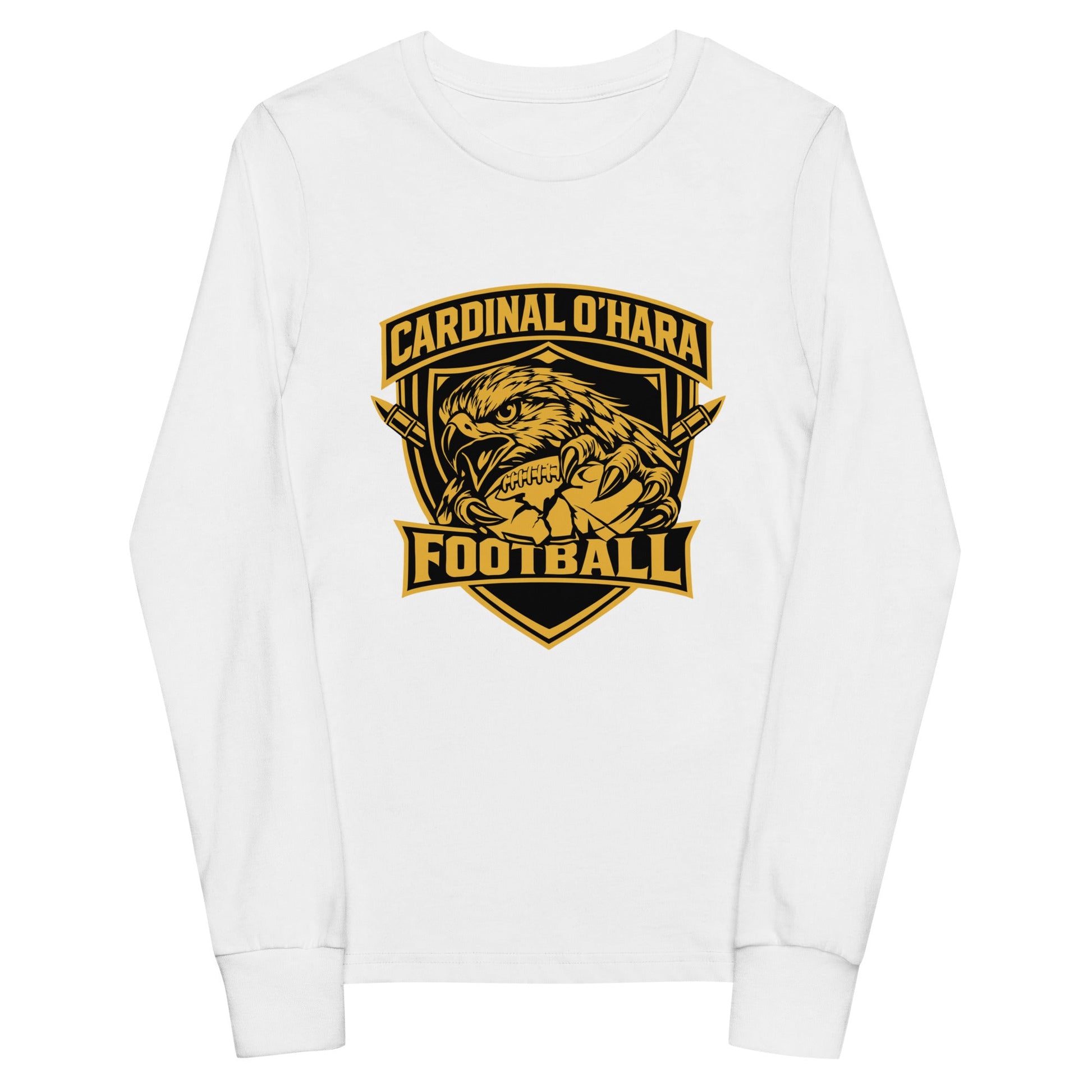 Performance | Youth Long Sleeve T-Shirt | Cardinal Ohara Hawks | Shield Logo