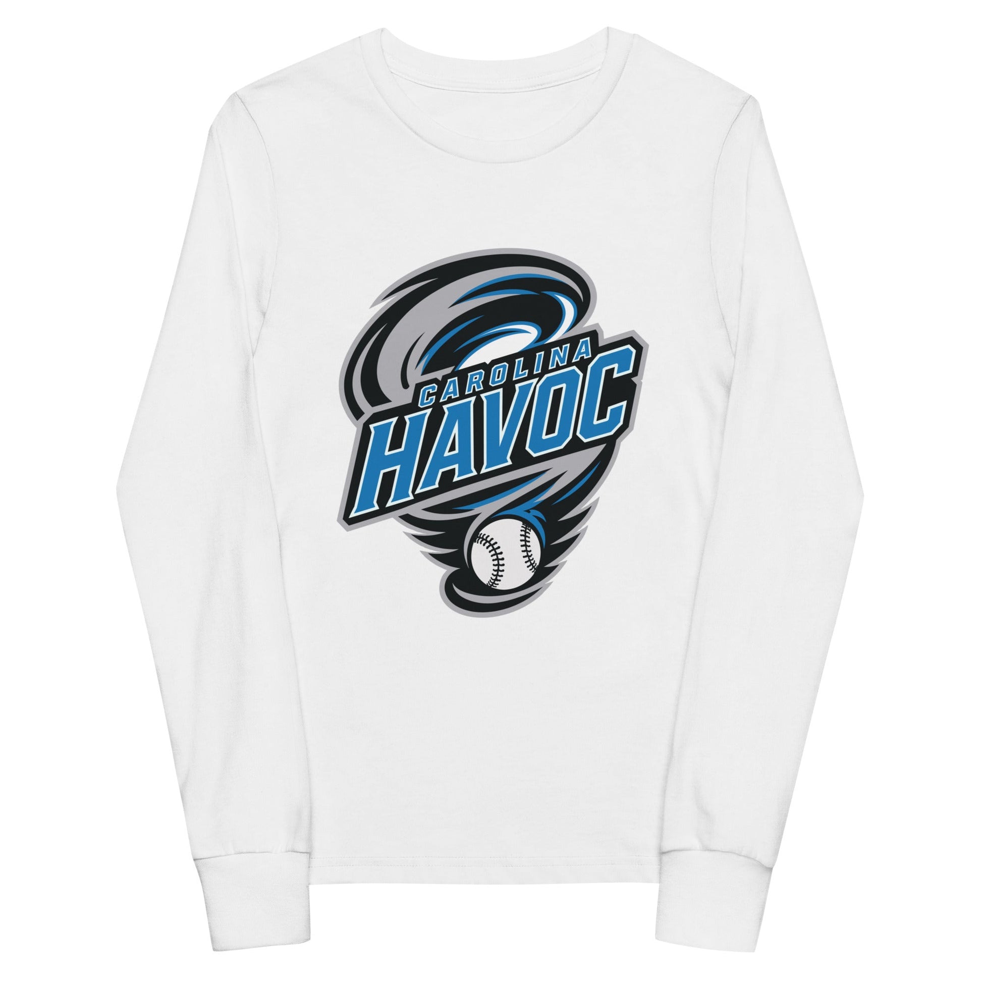 Performance | Youth Long Sleeve T-Shirt | Carolina Havoc | Twister League Crest Logo