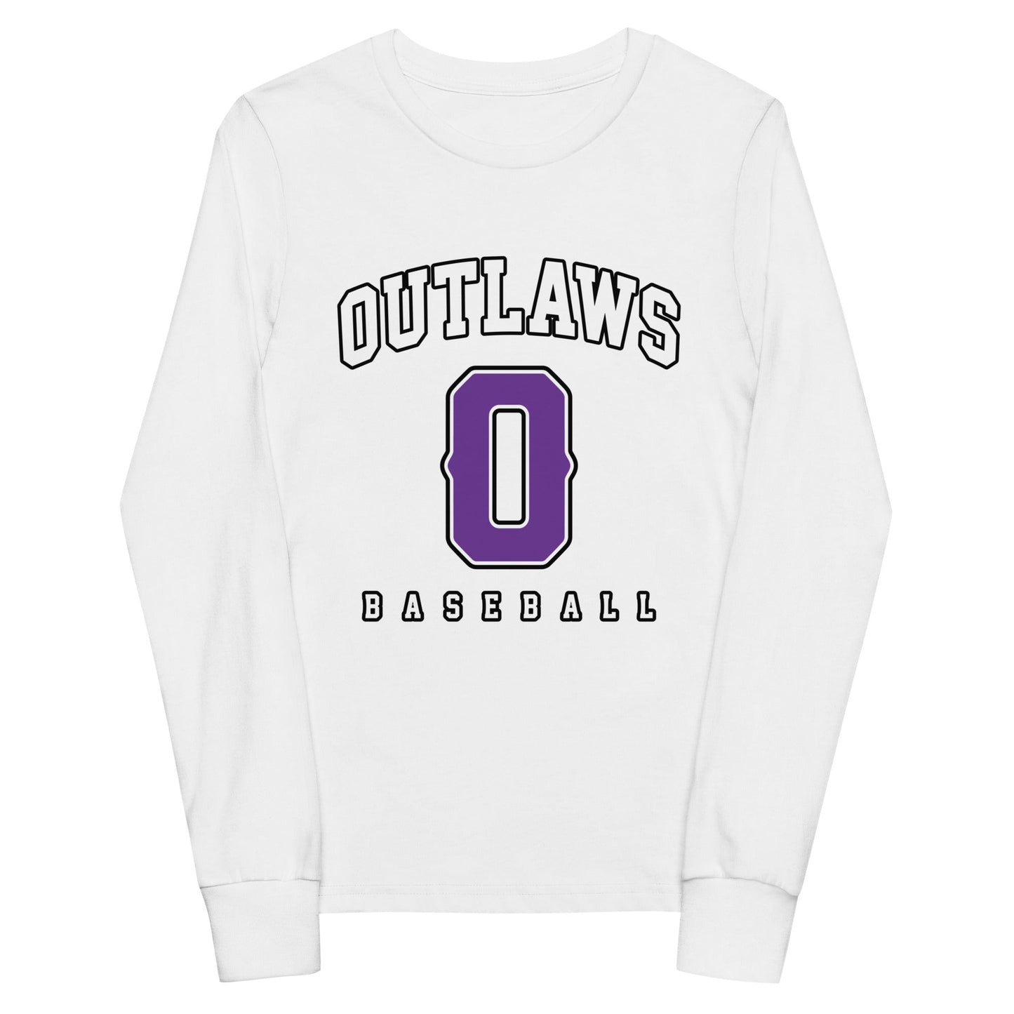 Performance | Youth Long Sleeve T-Shirt | Carolina Outlaws Baseball | Atheltics Logo