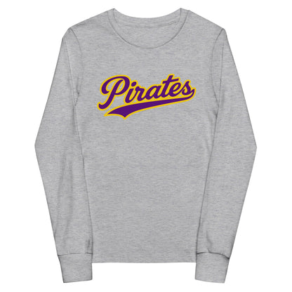 Performance | Youth Long Sleeve T-Shirt | Carolina Pirates | Script Logo