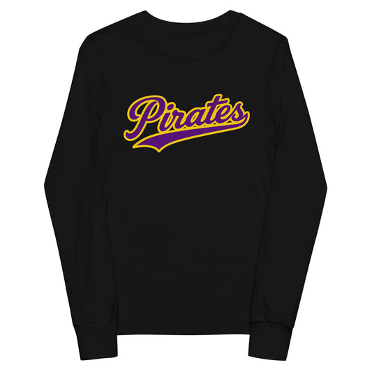 Performance | Youth Long Sleeve T-Shirt | Carolina Pirates | Script Logo