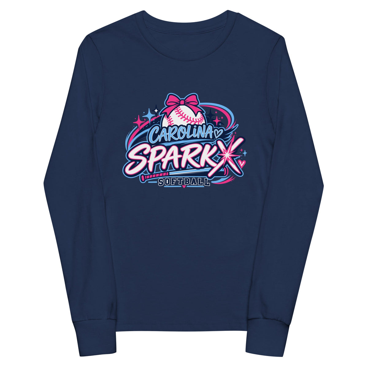 Performance | Youth Long Sleeve T-Shirt | Carolina Sparkx | Crest Logo