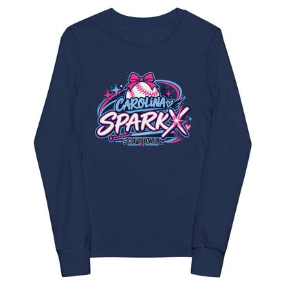 Performance | Youth Long Sleeve T-Shirt | Carolina Sparkx | Crest Logo