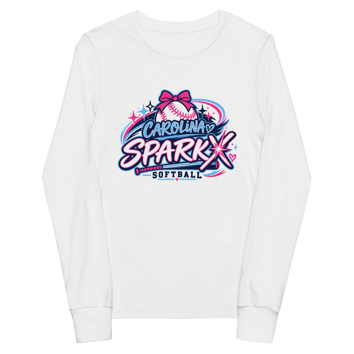 Performance | Youth Long Sleeve T-Shirt | Carolina Sparkx | Crest Logo