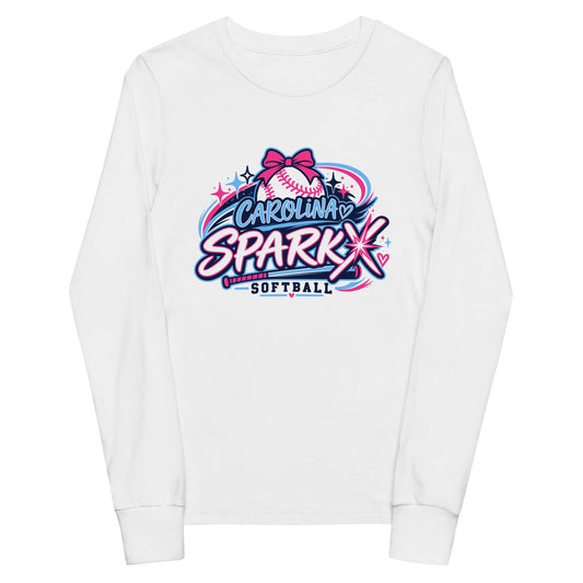 Performance | Youth Long Sleeve T-Shirt | Carolina Sparkx | Crest Logo