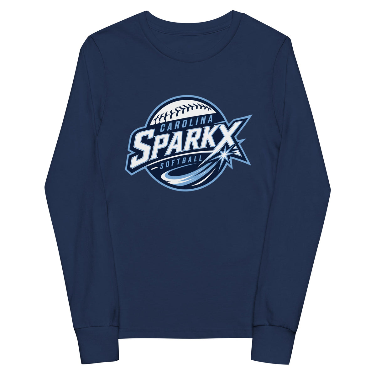 Performance | Youth Long Sleeve T-Shirt | Carolina Sparkx | Vanguard Logo