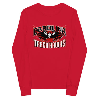 Performance | Youth Long Sleeve T-Shirt | Carolina track Hawks | Emblem Logo