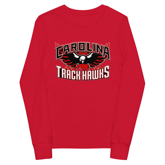 Performance | Youth Long Sleeve T-Shirt | Carolina track Hawks | Emblem Logo