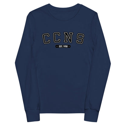 Performance | Youth Long Sleeve T-Shirt | CCNS | Script Logo