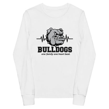Performance | Youth Long Sleeve T-Shirt | Celina Recreational Football Black | Bulldogs Crest Logo