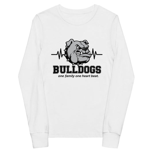 Performance | Youth Long Sleeve T-Shirt | Celina Recreational Football Black | Bulldogs Crest Logo