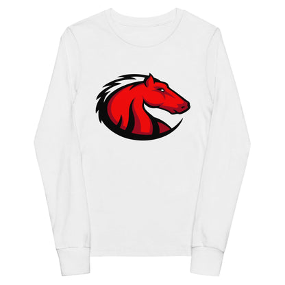 Performance | Youth Long Sleeve T-Shirt | Central Maine Community College Woman’s Soccer | Crest Logo