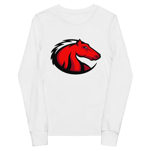 Performance | Youth Long Sleeve T-Shirt | Central Maine Community College Woman’s Soccer | Crest Logo