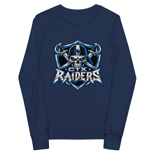 Performance | Youth Long Sleeve T-Shirt | Central Texas Raiders | Shield Logo