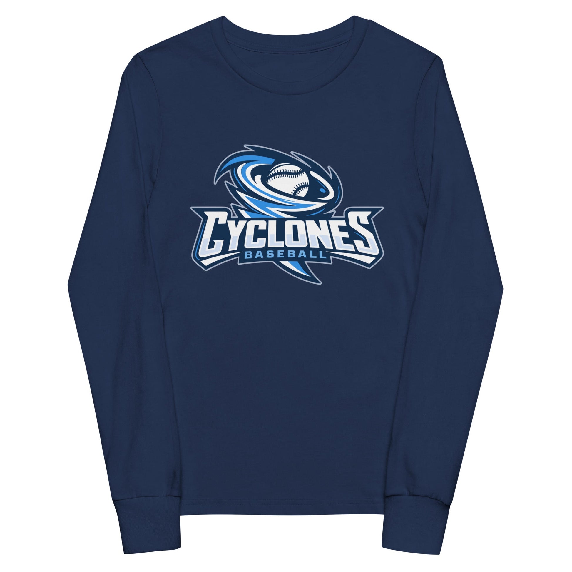 Performance | Youth Long Sleeve T-Shirt | Centre County Cyclones | Crest Logo