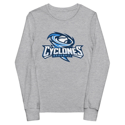 Performance | Youth Long Sleeve T-Shirt | Centre County Cyclones | Crest Logo