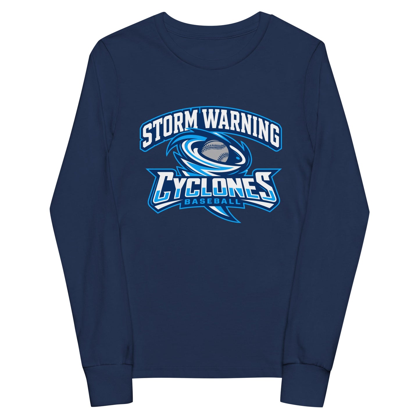 Performance | Youth Long Sleeve T-Shirt | Centre County Cyclones | Vanguard Logo