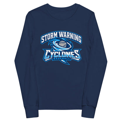 Performance | Youth Long Sleeve T-Shirt | Centre County Cyclones | Vanguard Logo