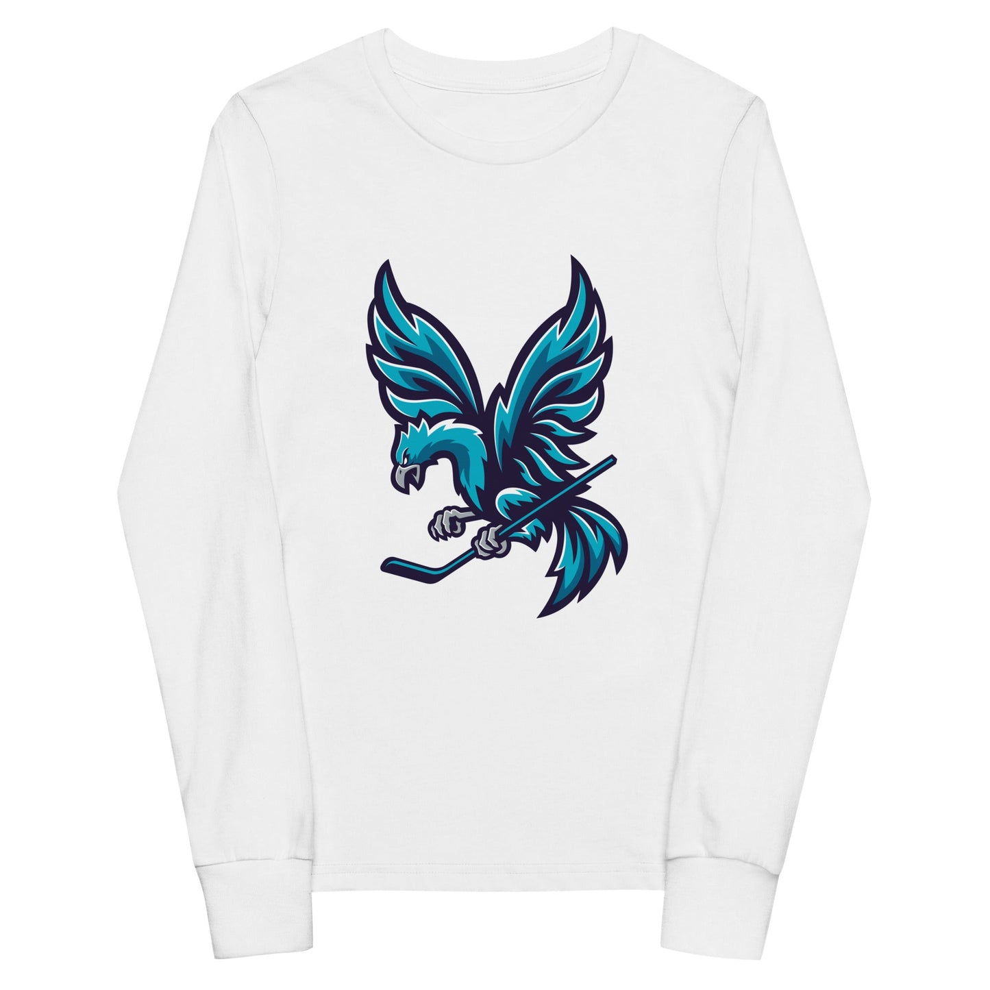 Performance | Youth Long Sleeve T-Shirt | Charlotte Rise | Mascot Logo