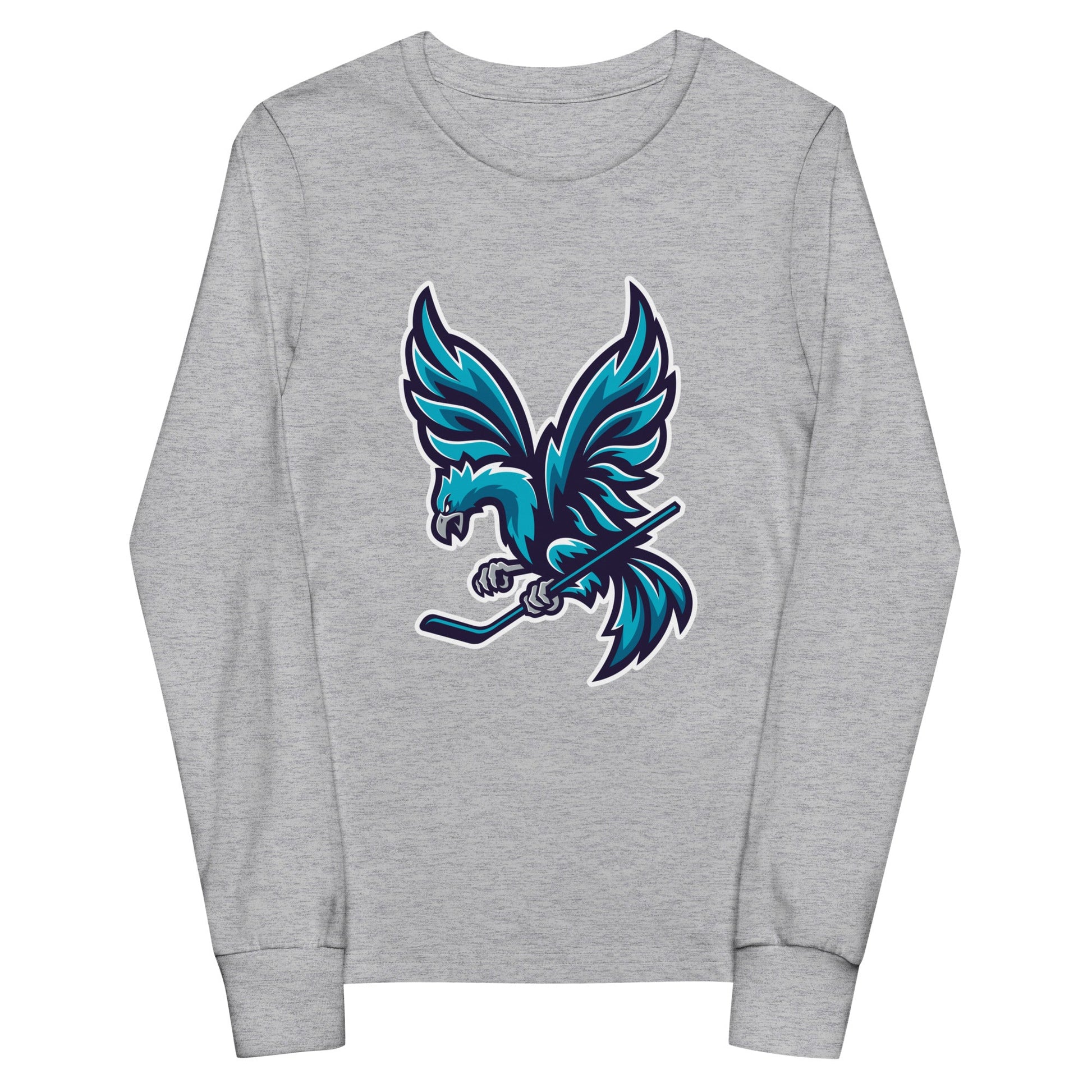 Performance | Youth Long Sleeve T-Shirt | Charlotte Rise | Mascot Logo