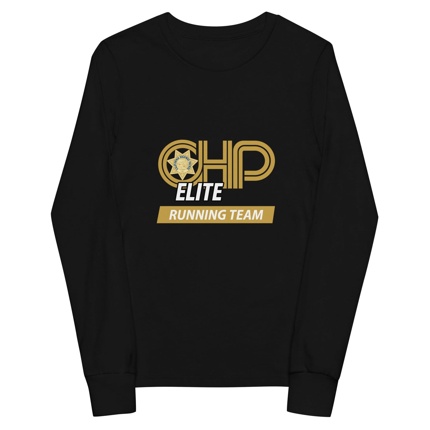 Performance | Youth Long Sleeve T-Shirt | CHP Elite Running Team | Runner Crest Logo