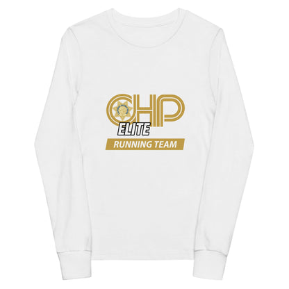 Performance | Youth Long Sleeve T-Shirt | CHP Elite Running Team | Runner Crest Logo