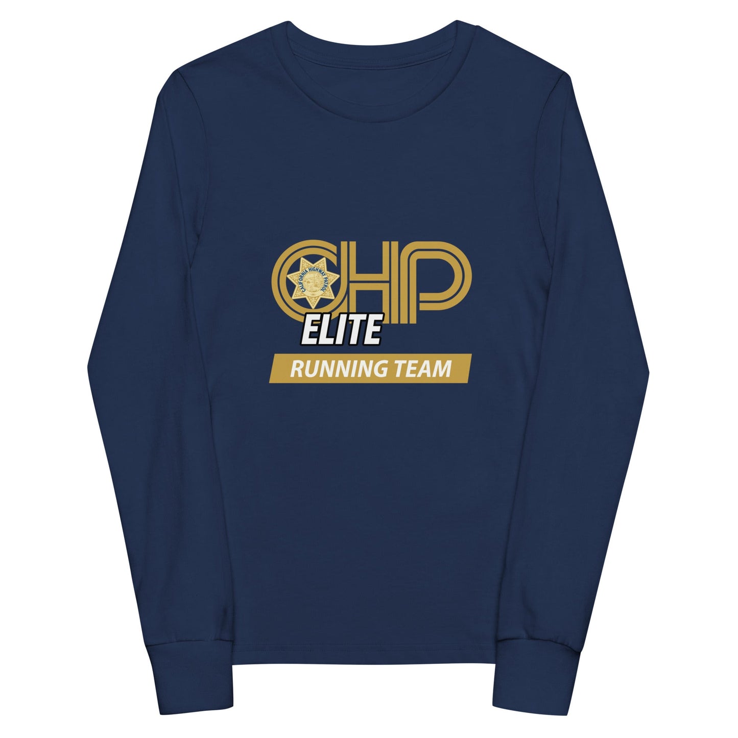 Performance | Youth Long Sleeve T-Shirt | CHP Elite Running Team | Runner Crest Logo
