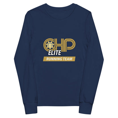 Performance | Youth Long Sleeve T-Shirt | CHP Elite Running Team | Runner Crest Logo