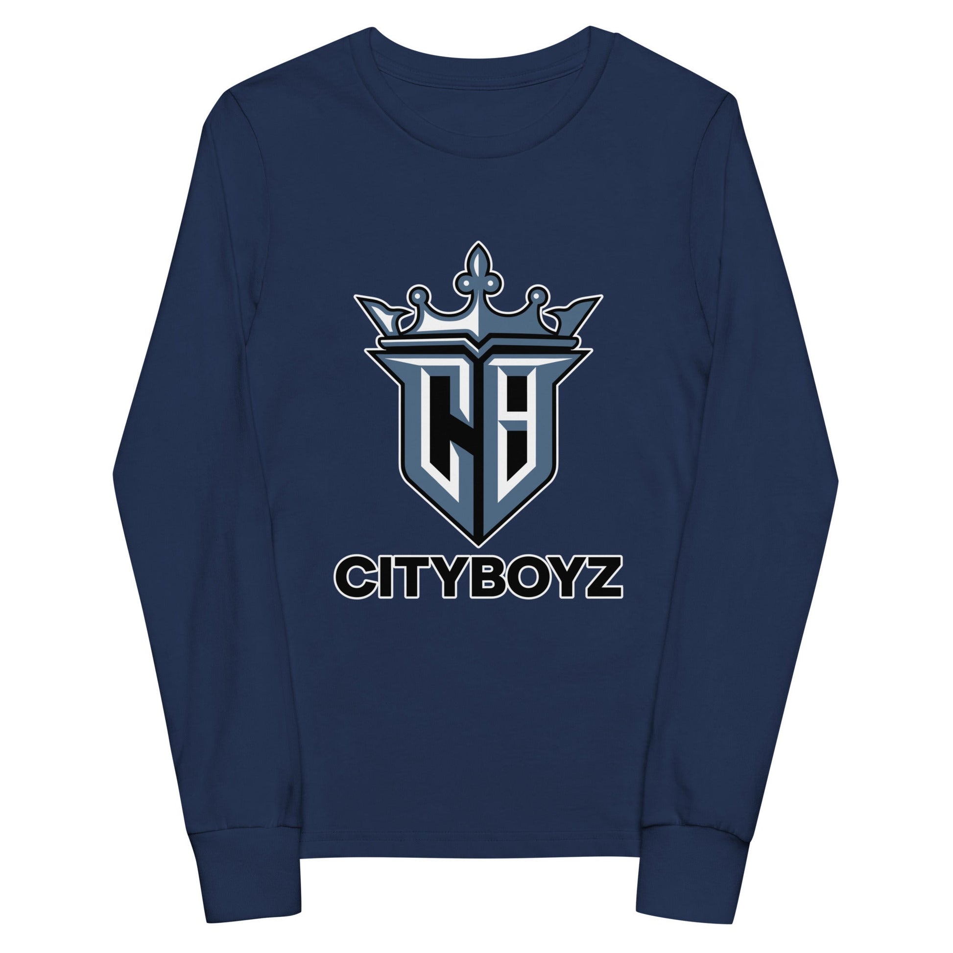 Performance | Youth Long Sleeve T-Shirt | City Boyz Elite | Crown Valor Logo