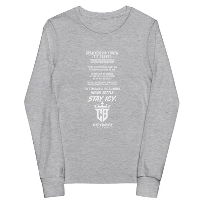 Performance | Youth Long Sleeve T-Shirt | City Boyz Elite | Legacy Builder Mark Logo