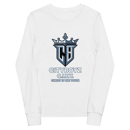Performance | Youth Long Sleeve T-Shirt | City Boyz Elite | Victory Royale Logo