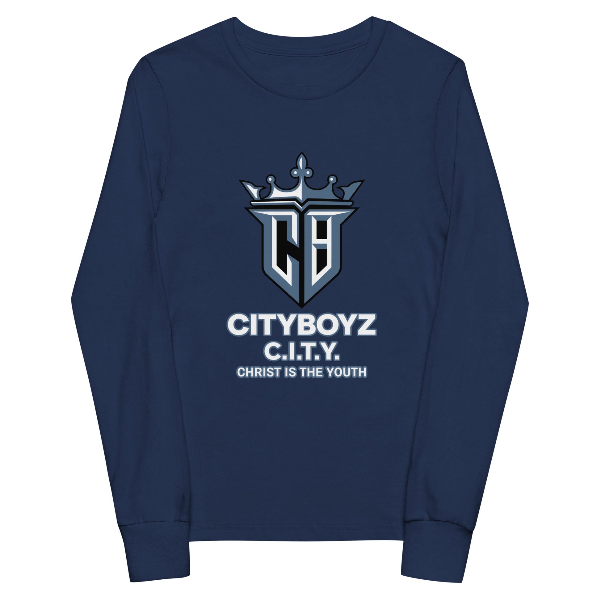 Performance | Youth Long Sleeve T-Shirt | City Boyz Elite | Victory Royale Logo