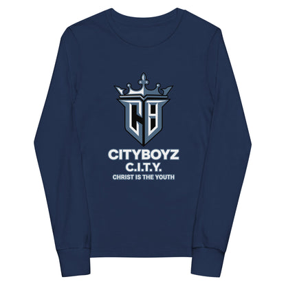 Performance | Youth Long Sleeve T-Shirt | City Boyz Elite | Victory Royale Logo