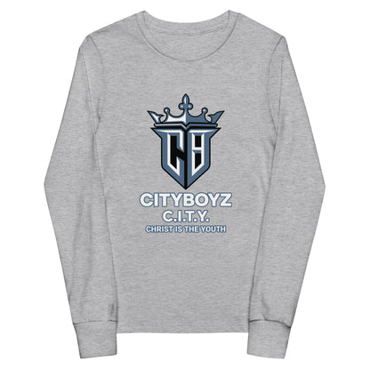 Performance | Youth Long Sleeve T-Shirt | City Boyz Elite | Victory Royale Logo