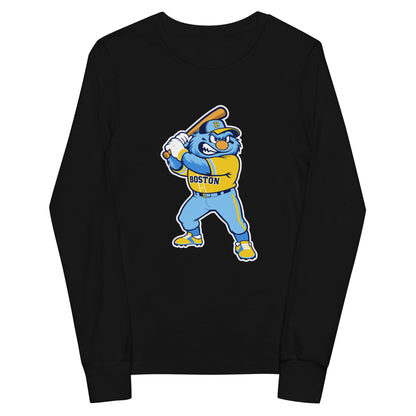 Performance | Youth Long Sleeve T-Shirt | Claremont Little League | Mascot Logo