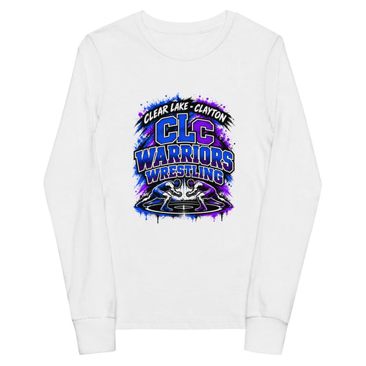 Performance | Youth Long Sleeve T-Shirt | Clear Lake - Clayton Wrestling | Apex Logo