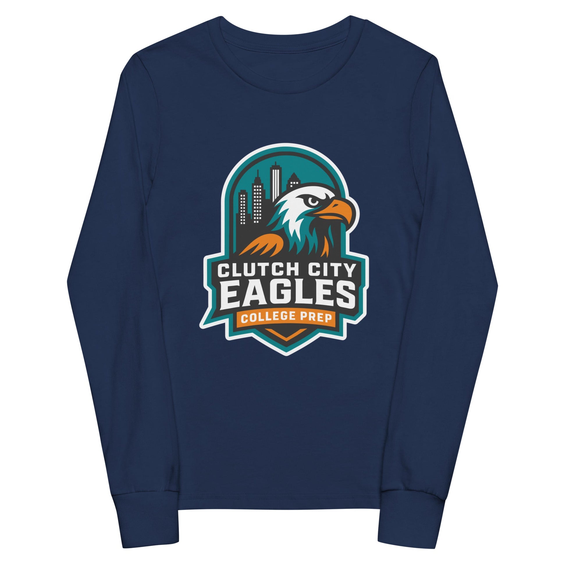 Performance | Youth Long Sleeve T-Shirt | Clutch City College Prep | Shield Logo