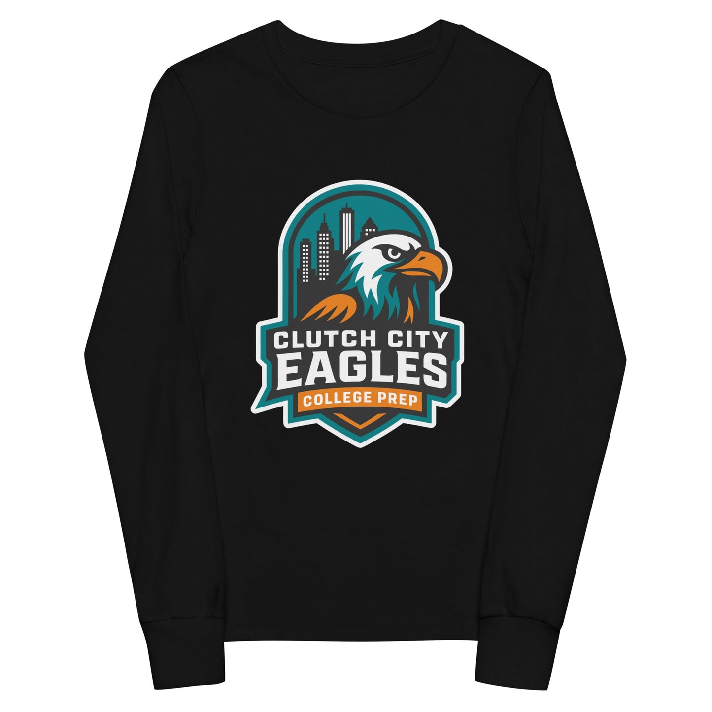 Performance | Youth Long Sleeve T-Shirt | Clutch City College Prep | Shield Logo