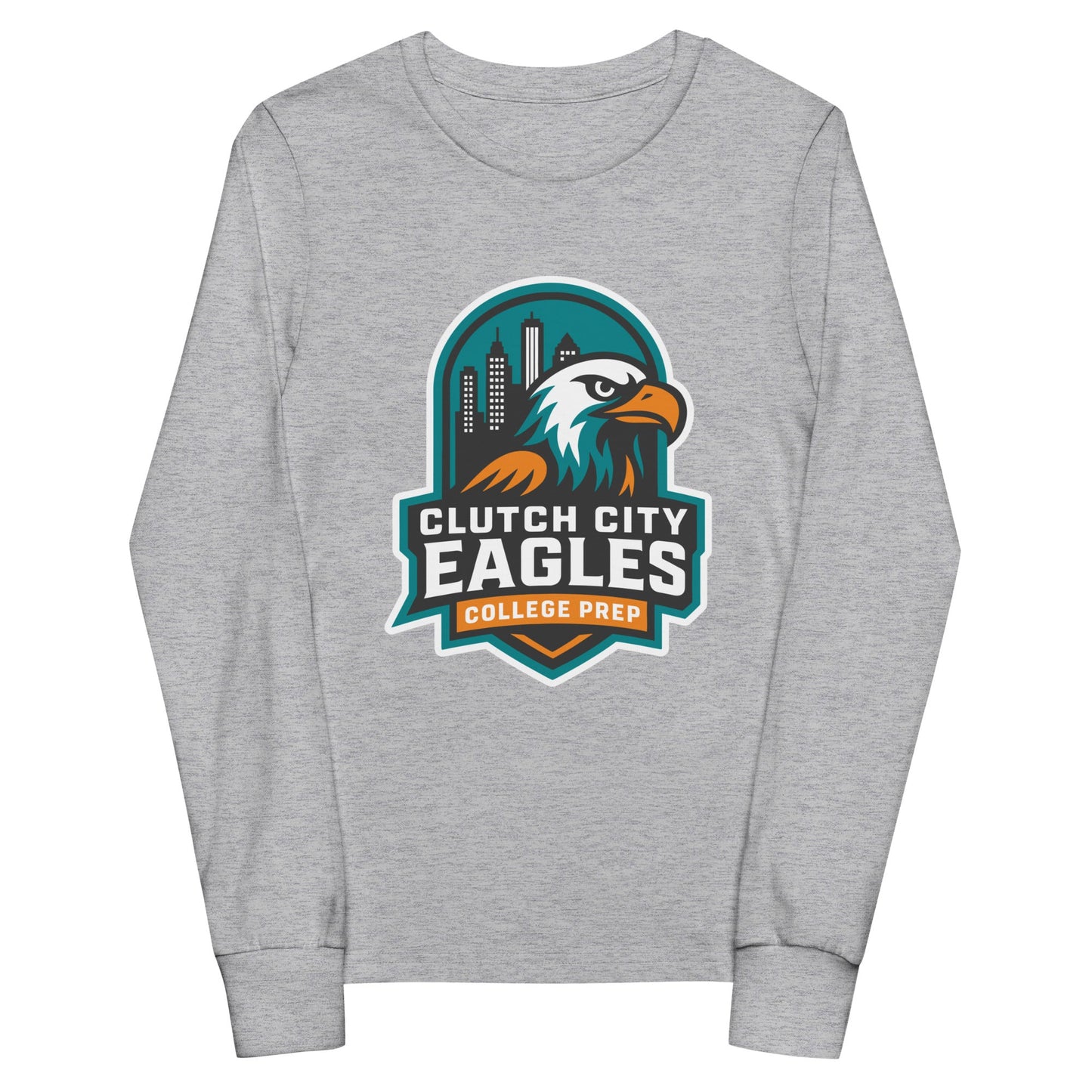 Performance | Youth Long Sleeve T-Shirt | Clutch City College Prep | Shield Logo