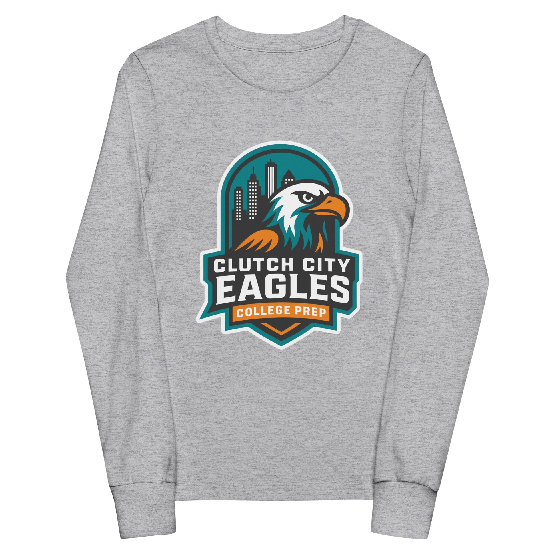 Performance | Youth Long Sleeve T-Shirt | Clutch City College Prep | Shield Logo